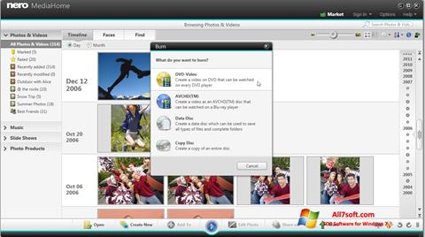 Screenshot Nero MediaHome Windows 7