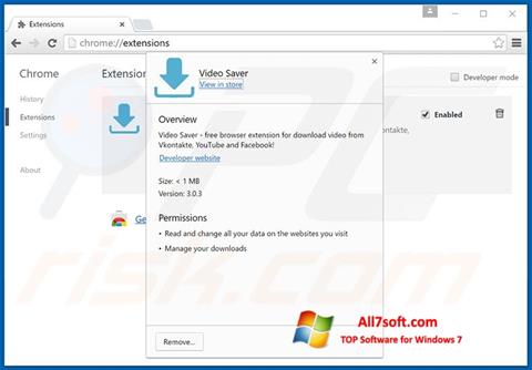Screenshot VideoSaver Windows 7