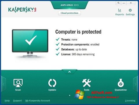 Screenshot Kaspersky AntiVirus Windows 7
