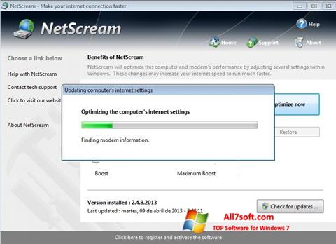 Screenshot NetScream Windows 7