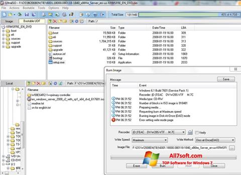 Screenshot UltraISO Windows 7