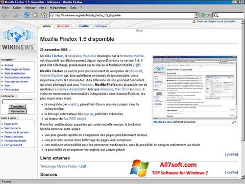 Screenshot Mozilla Firefox Windows 7