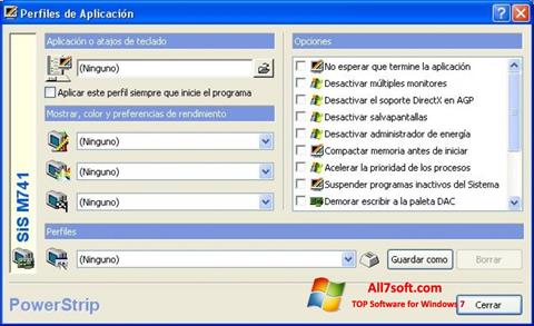 Screenshot PowerStrip Windows 7
