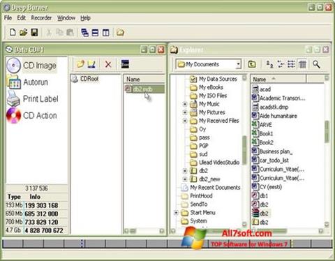 Screenshot DeepBurner Windows 7
