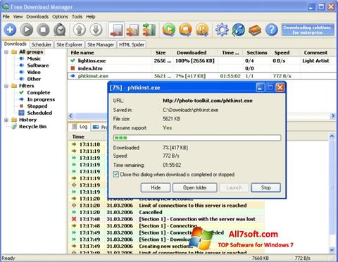 Screenshot Download Master Windows 7