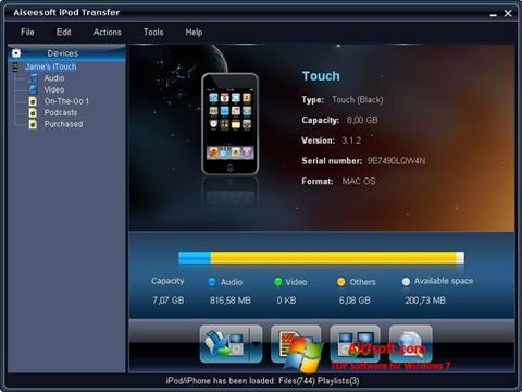 Screenshot iPhone PC Suite Windows 7