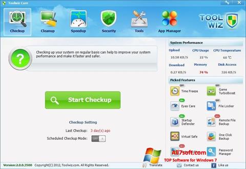 Screenshot Toolwiz Care Windows 7