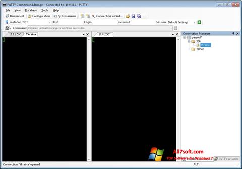 Screenshot PuTTY Connection Manager Windows 7