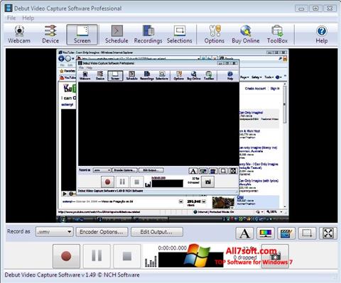 Screenshot Debut Video Capture Windows 7