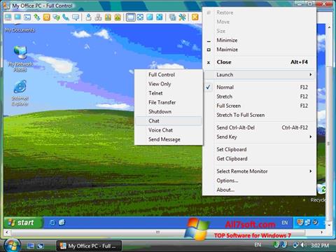Screenshot Radmin Windows 7