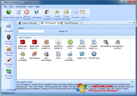 Screenshot Revo Uninstaller Pro Windows 7