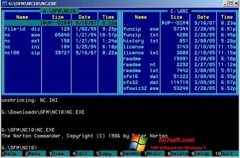 Screenshot Norton Commander Windows 7