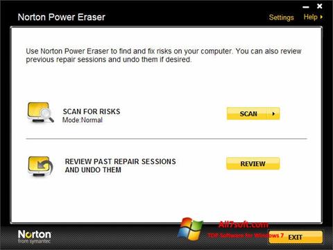 Screenshot Norton Power Eraser Windows 7