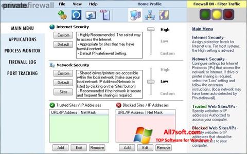 Screenshot Privatefirewall Windows 7