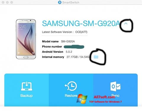 Screenshot Samsung Smart Switch Windows 7