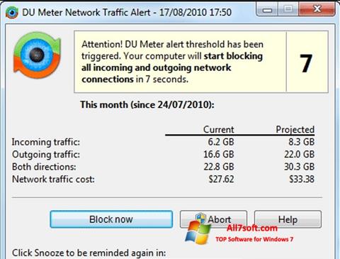 Screenshot DU Meter Windows 7