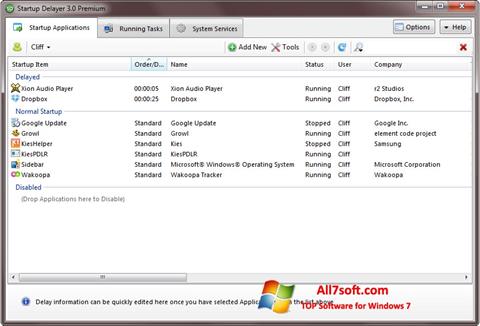 Screenshot Startup Delayer Windows 7