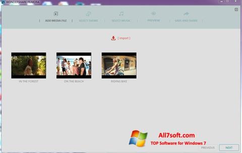 Screenshot Wondershare Filmora Windows 7